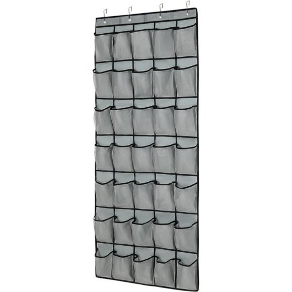 Over The Door Shoe Organizer 35 Pocket Mesh Hanging Storage Rack Holder